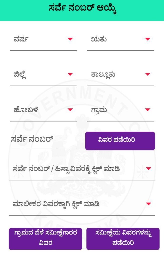 Survey number 
